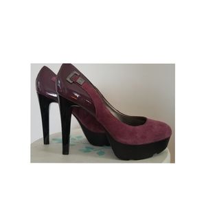 Guess Purple Suede Stiletto heel pumps NWOT
